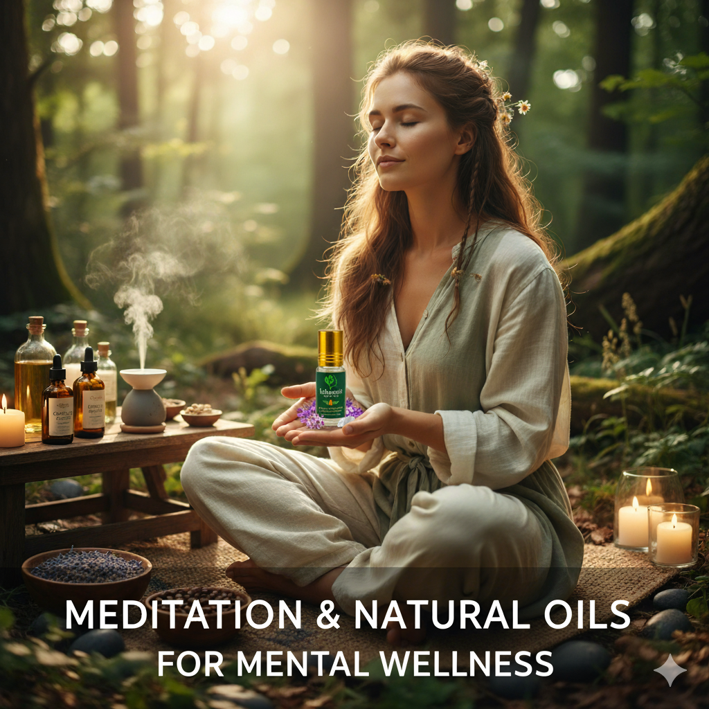 Meditation Combined with Natural Oils for Mental Wellness
