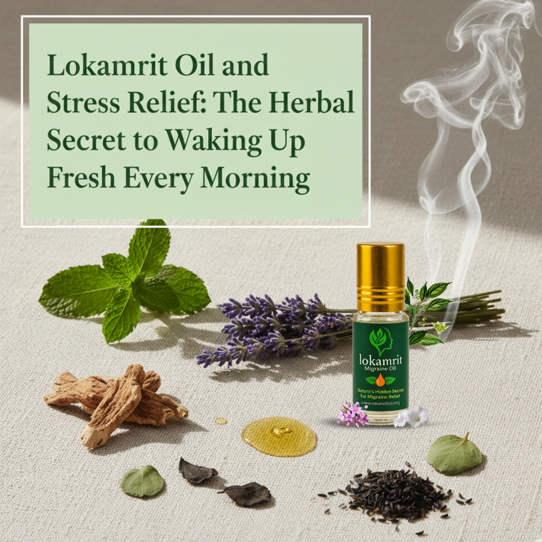 Lokamrit Oil and Stress Relief: The Herbal Secret to Waking Up Refreshed Every Morning.