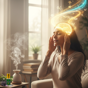 Using Natural Migraine Relief with Lokamrit Oil.