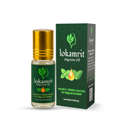 Lokamrit Roll-On for Migraine, Headache & Stress Relief – 100% Herbal Formula